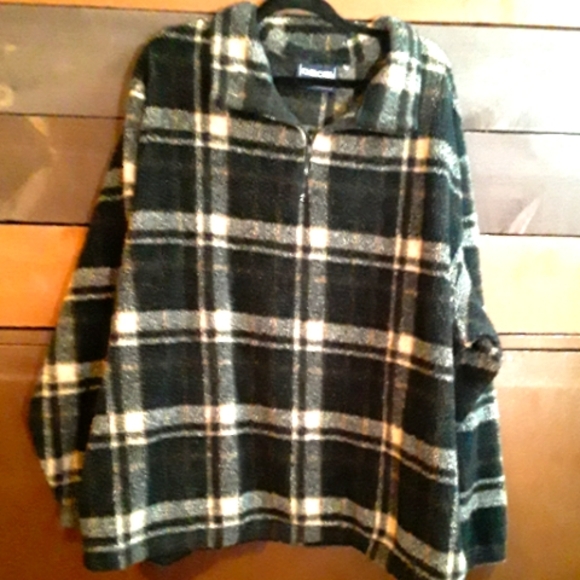 Plaid Black and White Women's Top - Picture 1 of 8